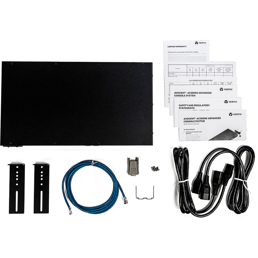 Alternate-Image1 Image for Vertiv Avocent 32-port ACS8000 Console System with dual AC Power Supply and analog modem, non-TAA