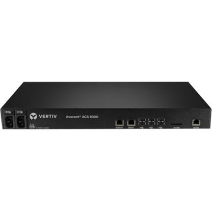 Front Image for Vertiv Avocent 32-port ACS8000 Console System with dual AC Power Supply and analog modem, non-TAA