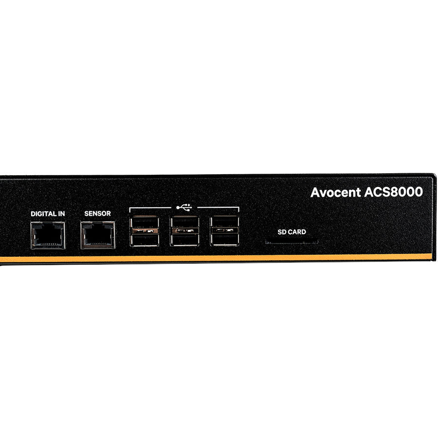 Alternate-Image2 Image for Vertiv Avocent 32-port ACS8000 Console System with single AC Power Supply, non-TAA