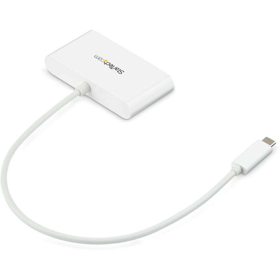 Alternate-Image3 Image for StarTech 3 Port USB C Hub with Gigabit Ethernet - USB-C to 3x USB-A - USB 3.0 - White - USB Hub with GbE - USB-C to USB Adapter - USB Type C Hub