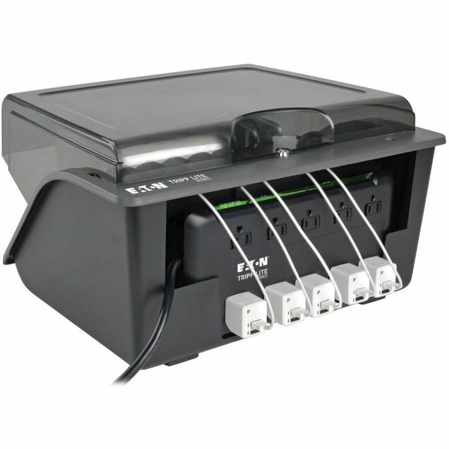 Alternate-Image2 Image for Eaton Tripp Lite Series 10-Device Desktop AC Charging Station with Surge Protector for Tablets, Laptops and E-Readers