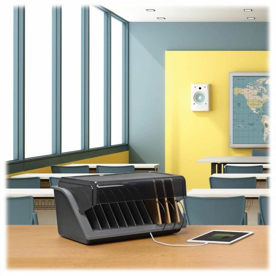 Life-Style Image for Eaton Tripp Lite Series 10-Device Desktop AC Charging Station with Surge Protector for Tablets, Laptops and E-Readers