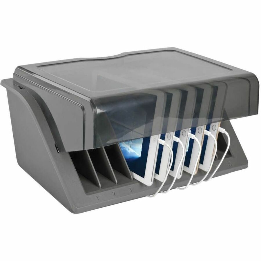 Right Image for Eaton Tripp Lite Series 10-Device Desktop AC Charging Station with Surge Protector for Tablets, Laptops and E-Readers