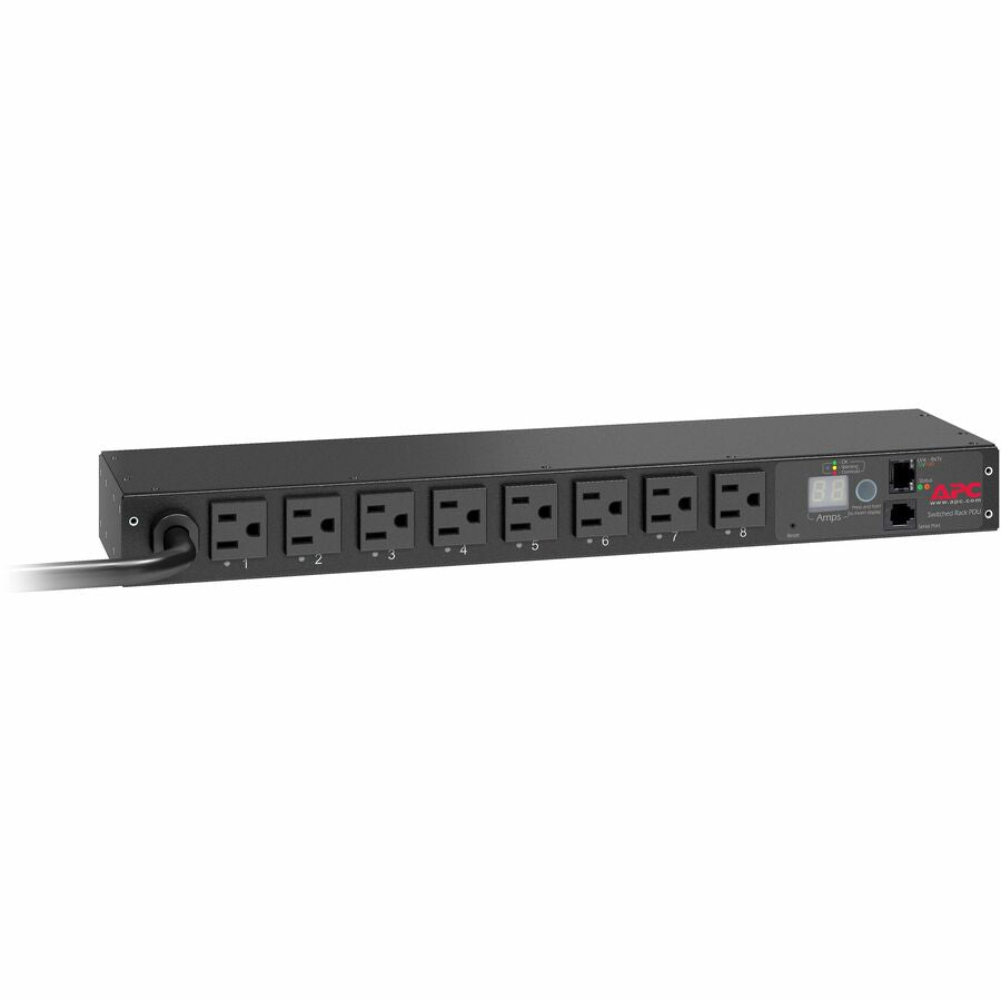 Alternate-Image2 Image for APC NetShelter Switched Rack PDU, 1U, 1.4kW, 120V, 15A, 8 NEMA 5-15R outlet