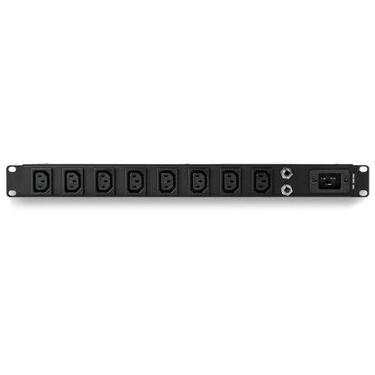 Rear Image for StarTech 1U 19" 8 Port Rack Mount PDU, IEC C13 Socket Rackmount Power Supply/ Strip, Horizontal Server Rack PDU 16A 240V