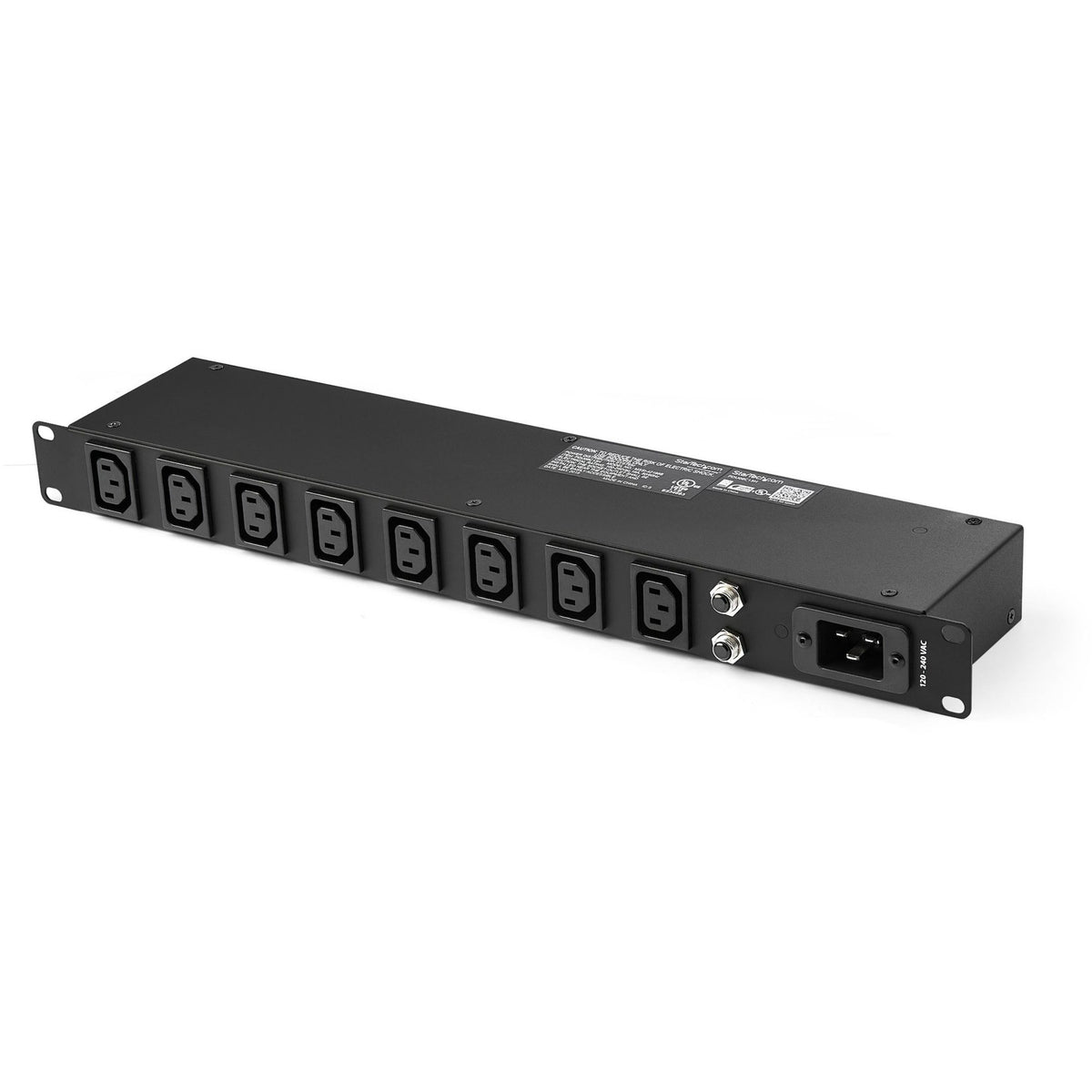 Main Image for StarTech 1U 19" 8 Port Rack Mount PDU, IEC C13 Socket Rackmount Power Supply/ Strip, Horizontal Server Rack PDU 16A 240V
