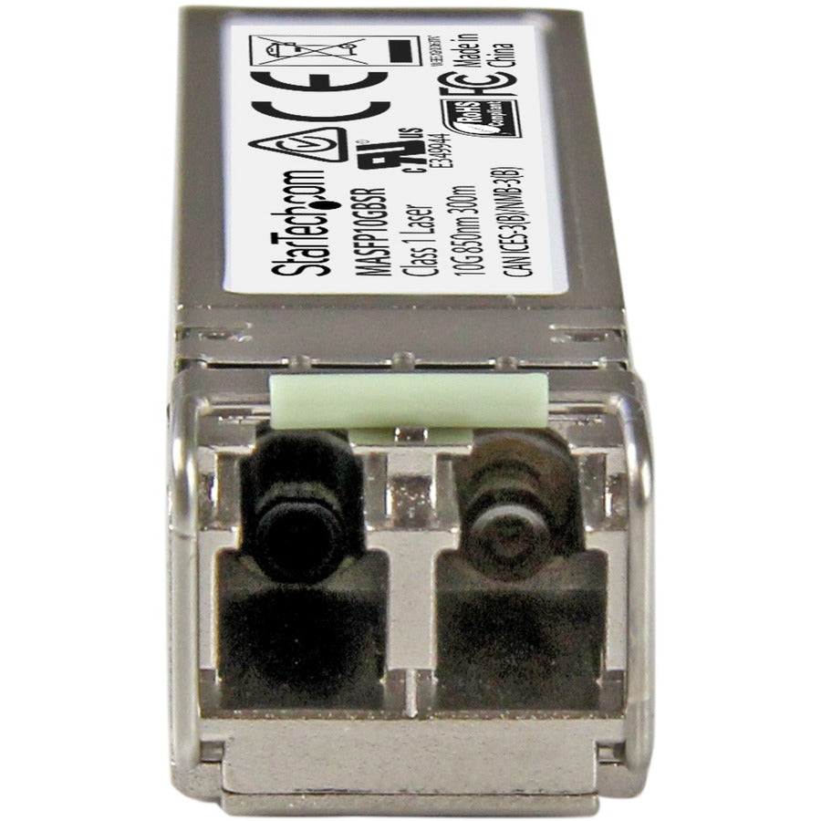 Alternate-Image1 Image for StarTech.com Cisco Meraki MA-SFP-10GB-SR Comp. SFP+ Module - 10GBASE-SR - 10GbE Gigabit Ethernet Multimode Fiber MMF Optic Transceiver