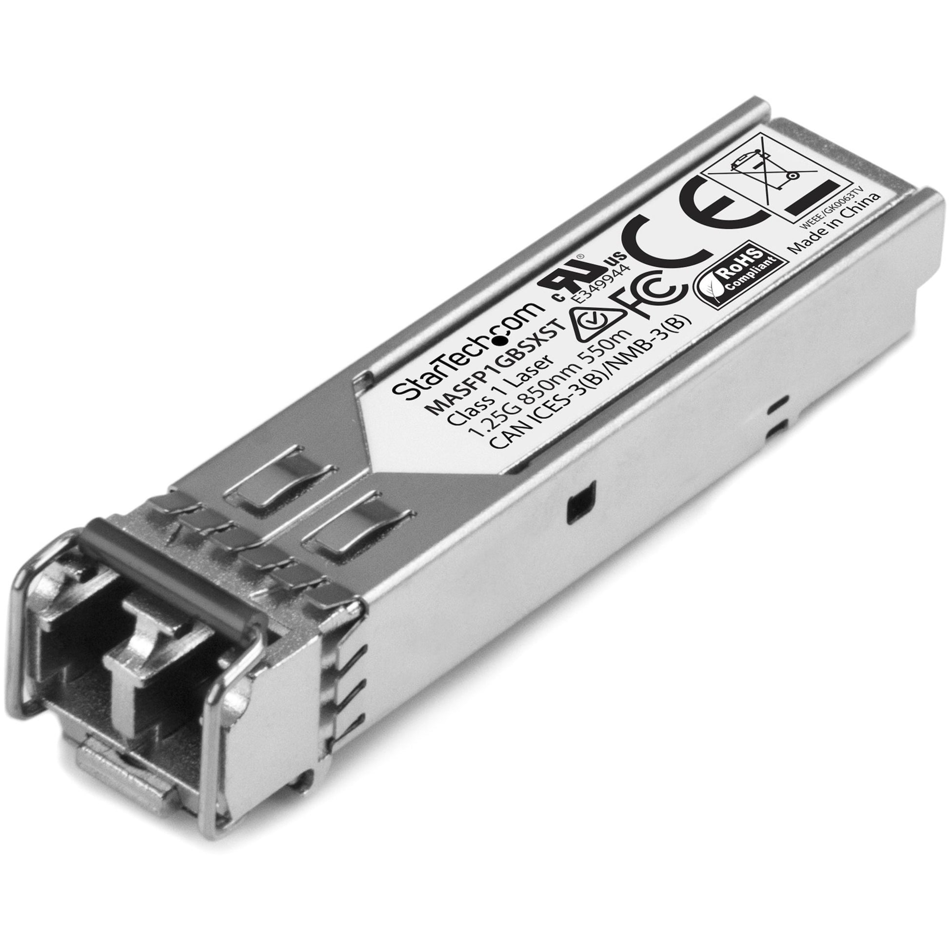 Main Image for StarTech.com Cisco Meraki MA-SFP-1GB-SX Comp. SFP Module - 1000BASE-SX - 1GbE Gigabit Ethernet SFP Multimode Fiber MMF Optic Transceiver