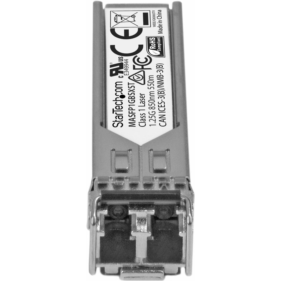Alternate-Image1 Image for StarTech.com Cisco Meraki MA-SFP-1GB-SX Comp. SFP Module - 1000BASE-SX - 1GbE Gigabit Ethernet SFP Multimode Fiber MMF Optic Transceiver