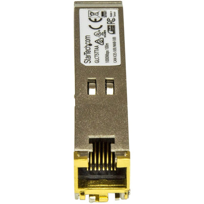 Alternate-Image1 Image for StarTech Cisco GLC-T Compatible SFP Module, 1000BASE-T, 1GE Gigabit Ethernet SFP SFP to RJ45 Cat6/Cat5e Transceiver, 100m , TAA