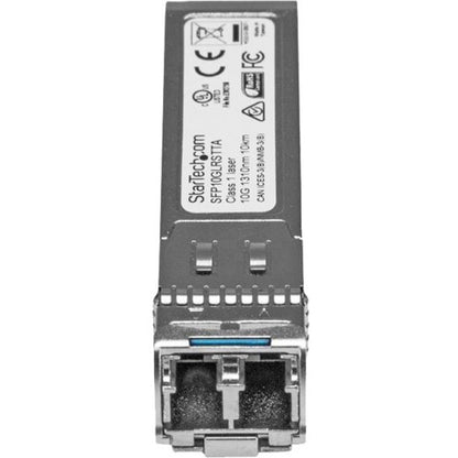 Front Image for StarTech Cisco SFP-10G-LR-S Comp. SFP+ Module, 10GBASE-LR, 10GE Gigabit Ethernet SFP+ 10GbE Single Mode Fiber Optic Transceiver, TAA