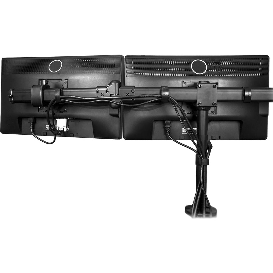 Alternate-Image4 Image for StarTech.com Desk Mount Triple Monitor Arm, 3 VESA 27" (17.6lb/8kg) Displays, Ergonomic Height Adjustable Articulating Pole Mount