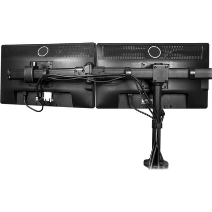 Alternate-Image4 Image for StarTech.com Desk Mount Triple Monitor Arm, 3 VESA 27" (17.6lb/8kg) Displays, Ergonomic Height Adjustable Articulating Pole Mount