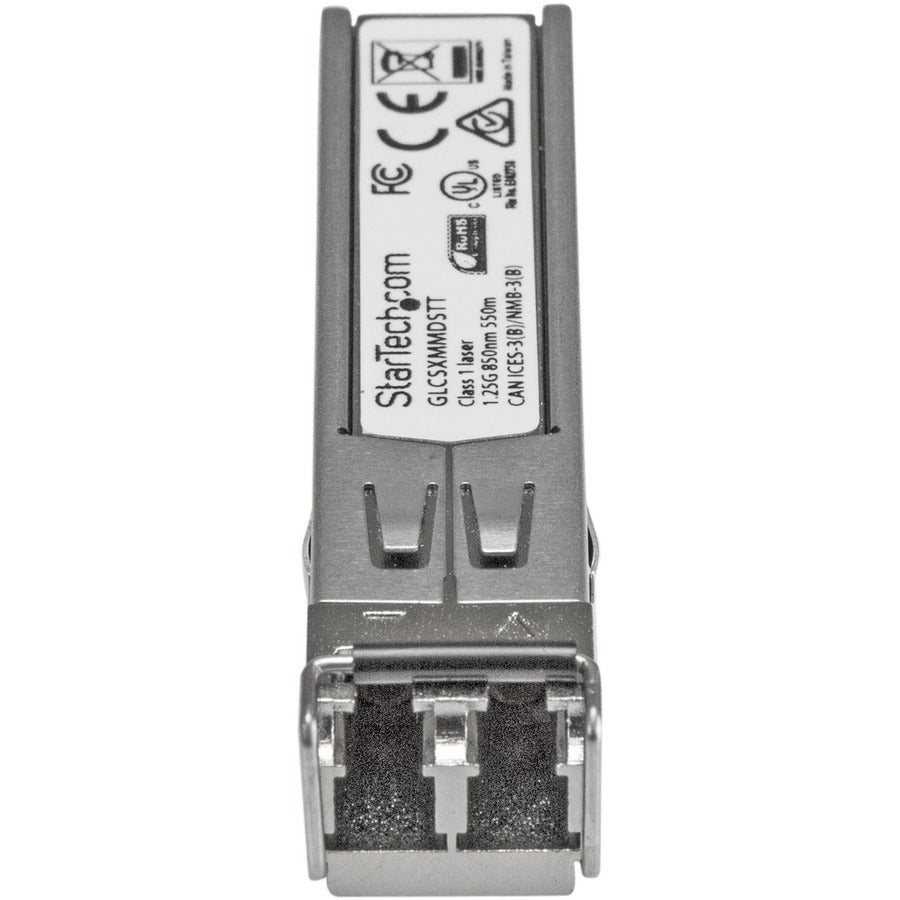 Alternate-Image1 Image for StarTech.com Cisco GLC-SX-MMD Compatible SFP Module - 1000BASE-SX - 1GE Gigabit Ethernet SFP 1GbE Multimode Fiber MMF Optic Transceiver