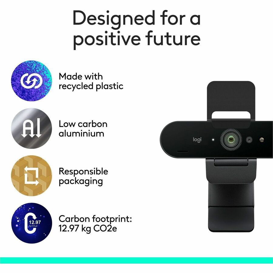 Alternate-Image7 Image for Logitech Brio 4K Webcam for Business, biometrics login with Windows Hello, Works with Microsoft Teams, Zoom, Google Meet, PC/Mac