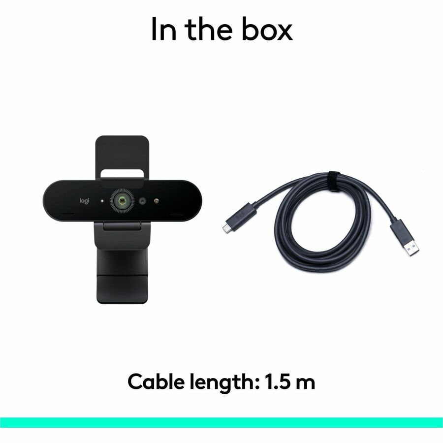 Alternate-Image10 Image for Logitech Brio 4K Webcam for Business, biometrics login with Windows Hello, Works with Microsoft Teams, Zoom, Google Meet, PC/Mac
