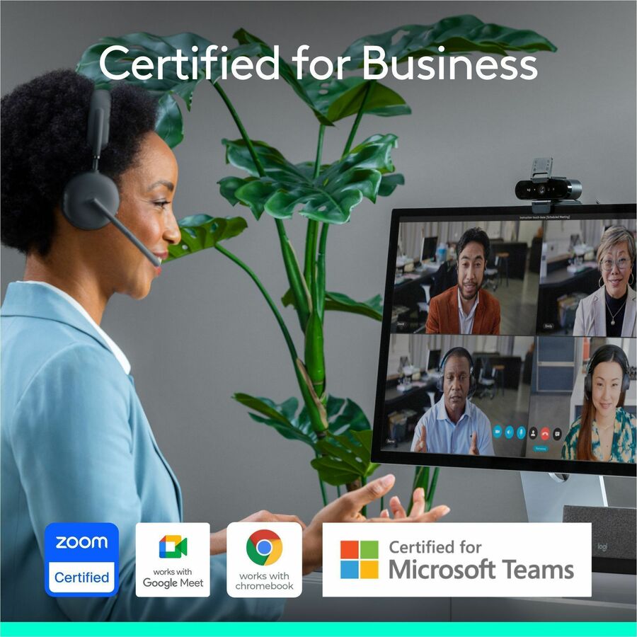 Alternate-Image8 Image for Logitech Brio 4K Webcam for Business, biometrics login with Windows Hello, Works with Microsoft Teams, Zoom, Google Meet, PC/Mac