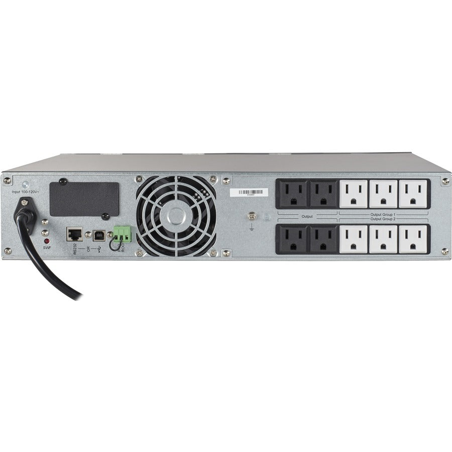 Rear Image for Eaton 5P 1440VA 1100W 120V Line-Interactive UPS, 5-15P, 10x 5-15R Outlets, 16-Inch Depth, True Sine Wave, Cybersecure Network Card Option, 2U
