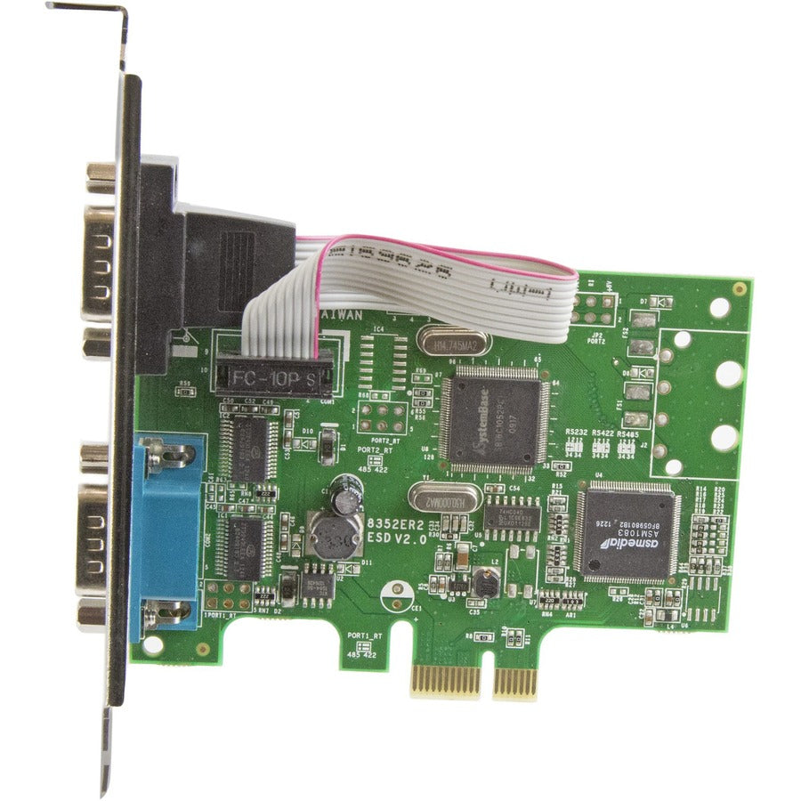Alternate-Image1 Image for StarTech.com PCI Express Serial Card? 2 port? Dual Channel 16C1050 UART? Serial Port PCIe Card? Serial Expansion Card