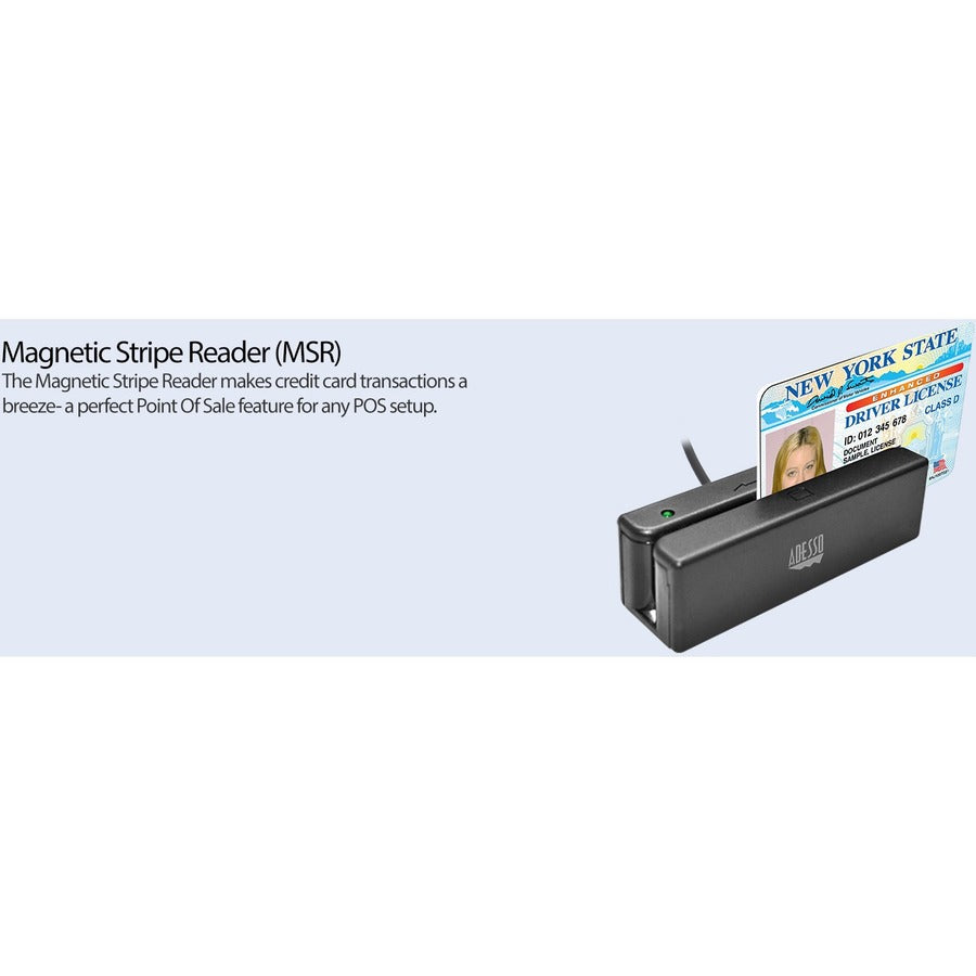 Alternate-Image7 Image for Adesso MSR-100 Magnetic Stripe Card Reader