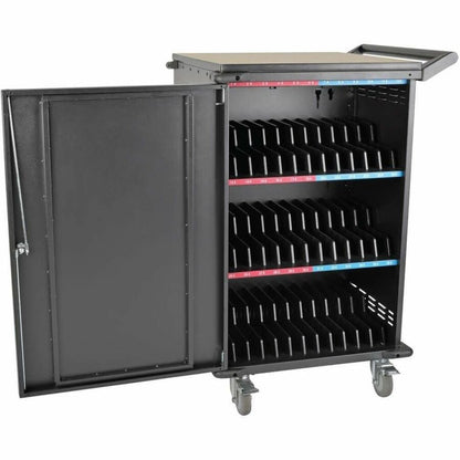 Alternate-Image1 Image for Eaton Tripp Lite Series 36-Device AC Mobile Charging Cart - Laptops and Chromebooks, 120V, NEMA 5-15P, 10 ft. (3.1 m) Cord, Black