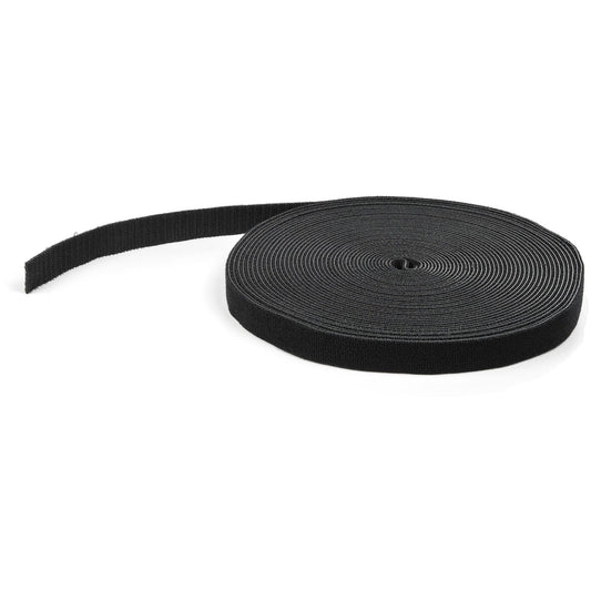 Main Image for StarTech.com Hook-and-Loop Cable Management Tie - 50 ft. Bulk Roll - Black - Cut-to-Size Cable Wrap / Straps