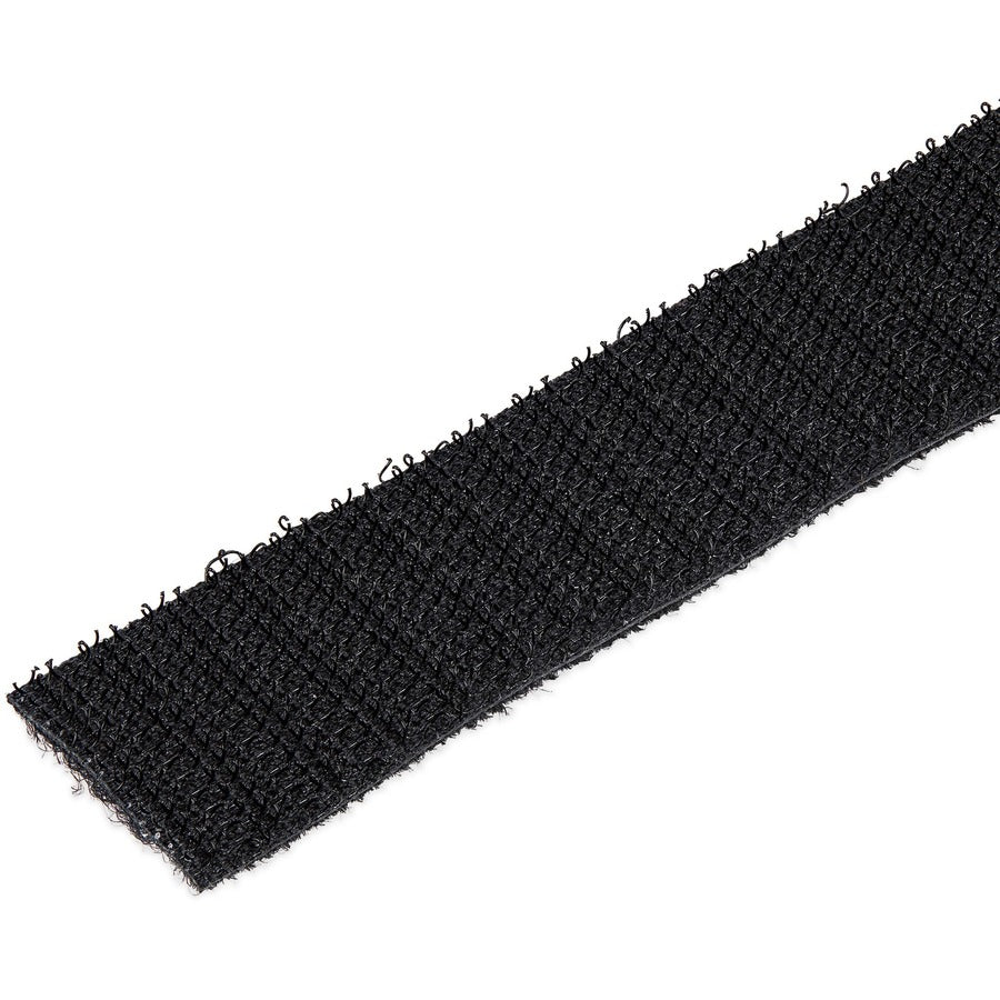 Alternate-Image1 Image for StarTech.com Hook-and-Loop Cable Management Tie - 50 ft. Bulk Roll - Black - Cut-to-Size Cable Wrap / Straps