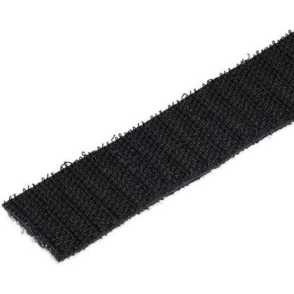 Alternate-Image1 Image for StarTech.com Hook-and-Loop Cable Management Tie - 50 ft. Bulk Roll - Black - Cut-to-Size Cable Wrap / Straps
