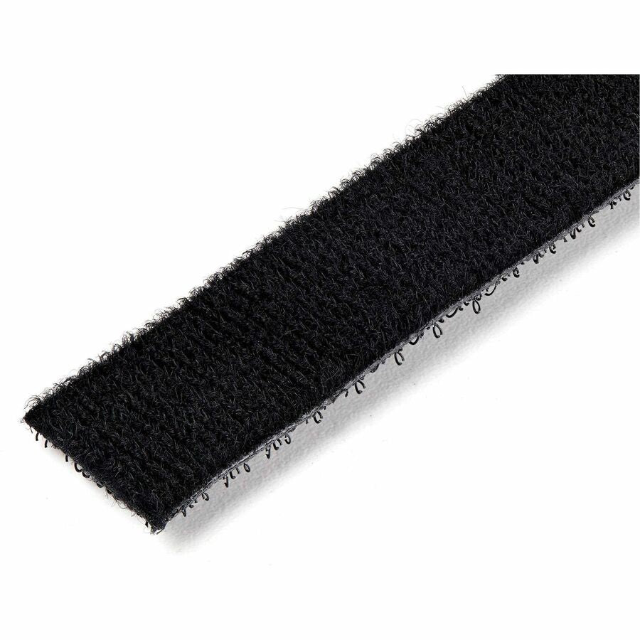 Alternate-Image1 Image for StarTech.com Hook-and-Loop Cable Management Tie - 100 ft. Bulk Roll - Black - Cut-to-Size Cable Wrap / Straps