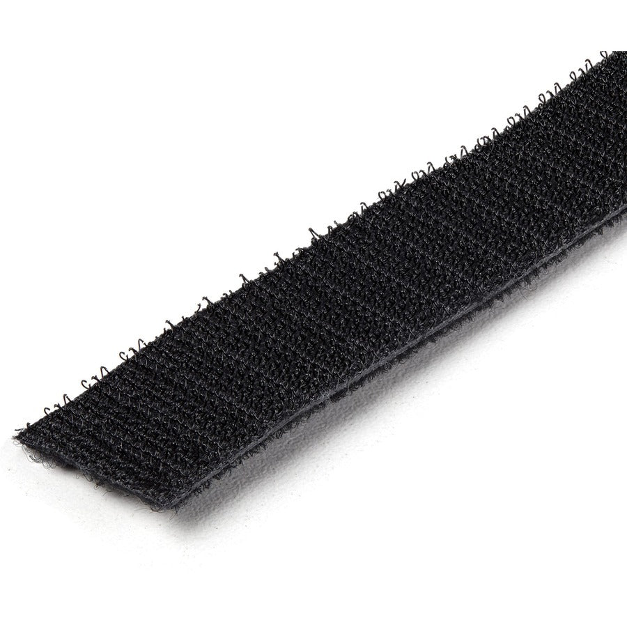 Alternate-Image2 Image for StarTech.com Hook-and-Loop Cable Management Tie - 25 ft. Roll - Black - Cut-to-Size Cable Wrap / Straps