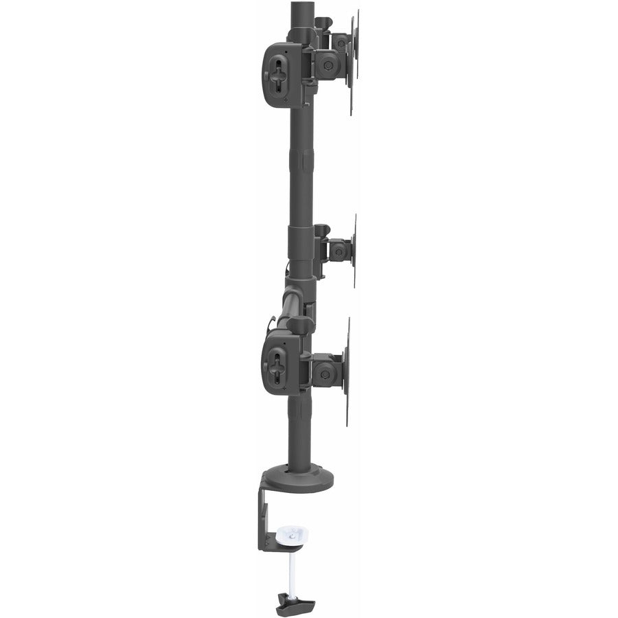 Alternate-Image1 Image for StarTech.com Desk Mount Quad Monitor Arm, 4 VESA Displays up to 27" (17.6lb/8kg), Ergonomic Height Adjustable Articulating Pole Mount
