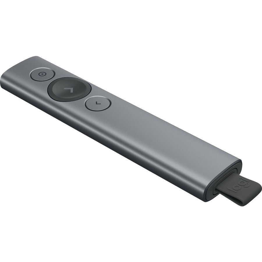 Right Image for Logitech Spotlight Presentation Remote - Universal Wireless Presentation Clicker with Laser Pointer, Advanced Digital Highlighting, Bluetooth, 30 m Range and Quick Charging, Slate