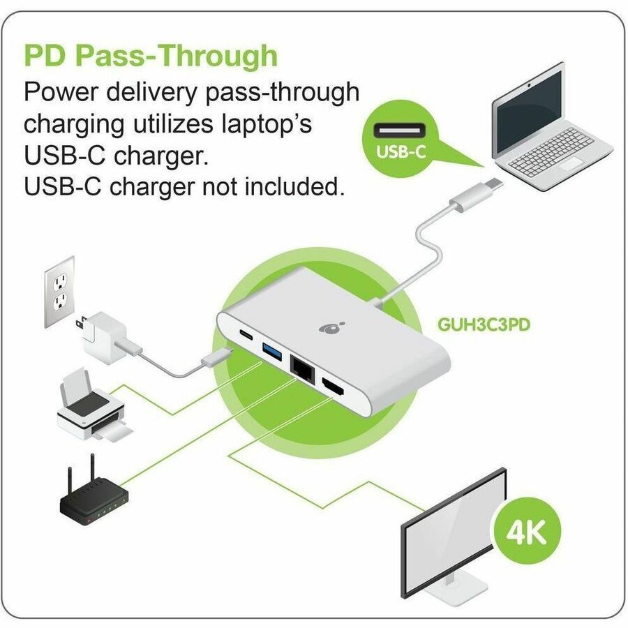 Alternate-Image3 Image for IOGEAR USB-C to Multiport HDMI / USB Adapter with PD Pass-Thru