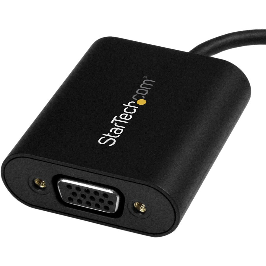 Alternate-Image1 Image for StarTech USB-C to VGA Adapter, 1920x1200, USB C Adapter, USB Type C to VGA Monitor / Projector Adapter, TAA