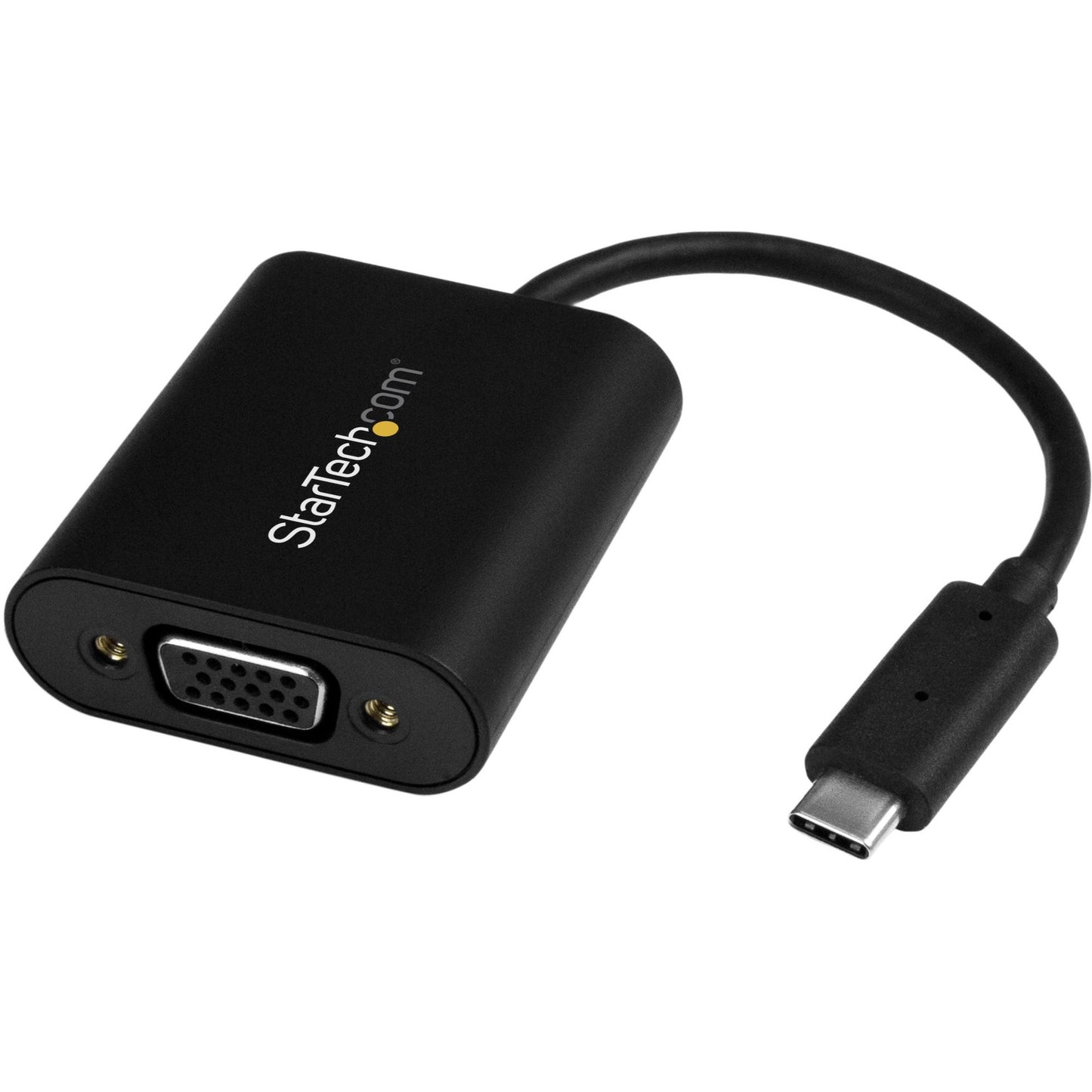 Main Image for StarTech USB-C to VGA Adapter, 1920x1200, USB C Adapter, USB Type C to VGA Monitor / Projector Adapter, TAA