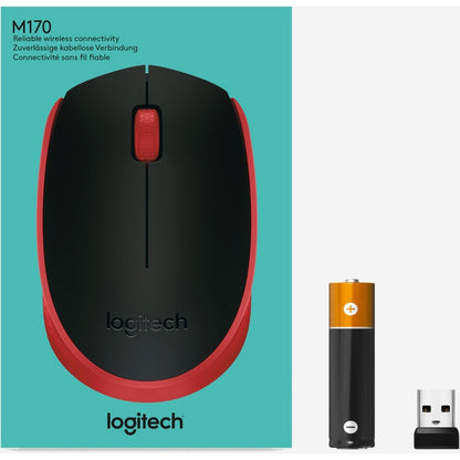 Alternate-Image6 Image for Logitech M170 Wireless Compact Mouse (Red)