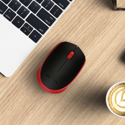 Alternate-Image2 Image for Logitech M170 Wireless Compact Mouse (Red)