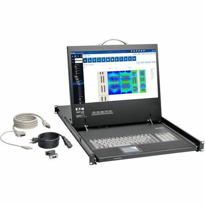 Alternate-Image7 Image for Eaton Tripp Lite Series 1U Rack-Mount Console with 19 in. LCD, 1920 x 1080 (1080p), DVI or VGA Video, TAA