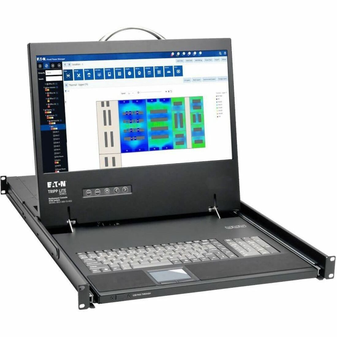 Main Image for Eaton Tripp Lite Series 1U Rack-Mount Console with 19 in. LCD, 1920 x 1080 (1080p), DVI or VGA Video, TAA