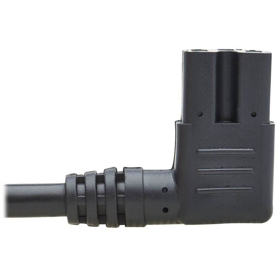 Alternate-Image4 Image for Eaton Tripp Lite Series Power Cord, NEMA 5-15P to Right-Angle C15 - Heavy-Duty, 15A, 125V, 14 AWG, 8 ft. (2.43 m), Black