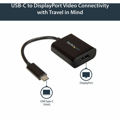 Alternate-Image1 Image for StarTech.com USB C to DisplayPort Adapter 4K 60Hz - USB Type-C to DP 1.4 Monitor Video Converter (DP Alt Mode) - Thunderbolt 3 Compatible