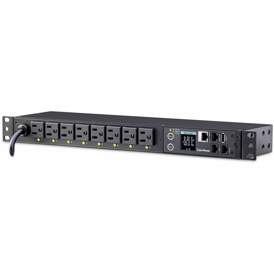 Alternate-Image4 Image for CyberPower PDU81001 100 - 120 VAC 15A Switched Metered-by-Outlet PDU