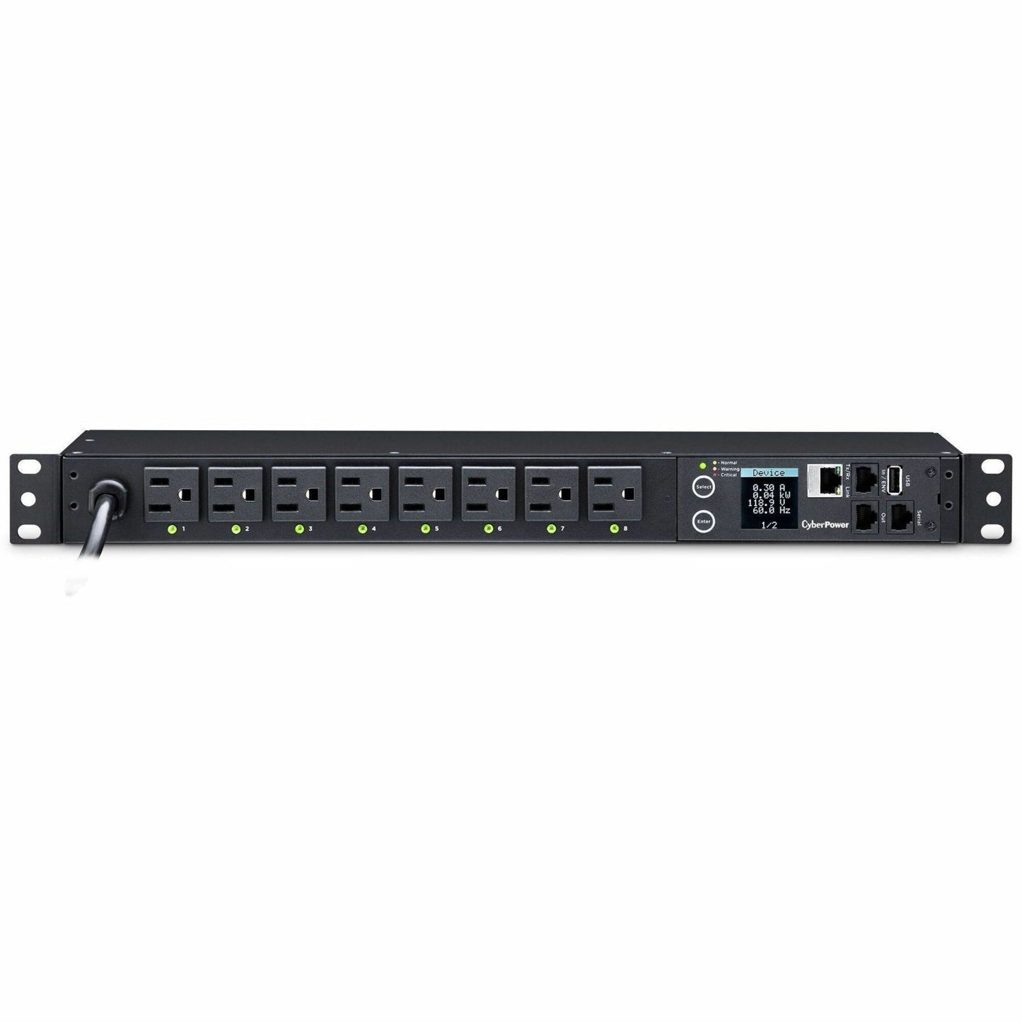 Main Image for CyberPower PDU81001 100 - 120 VAC 15A Switched Metered-by-Outlet PDU