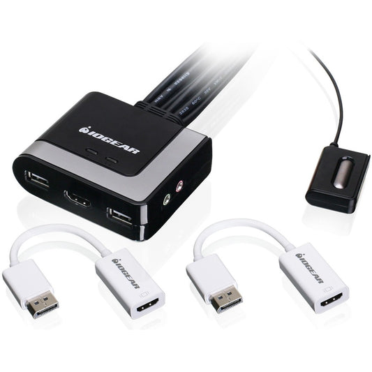 Main Image for IOGEAR 2-Port HD Cable KVM with DisplayPort Adapters
