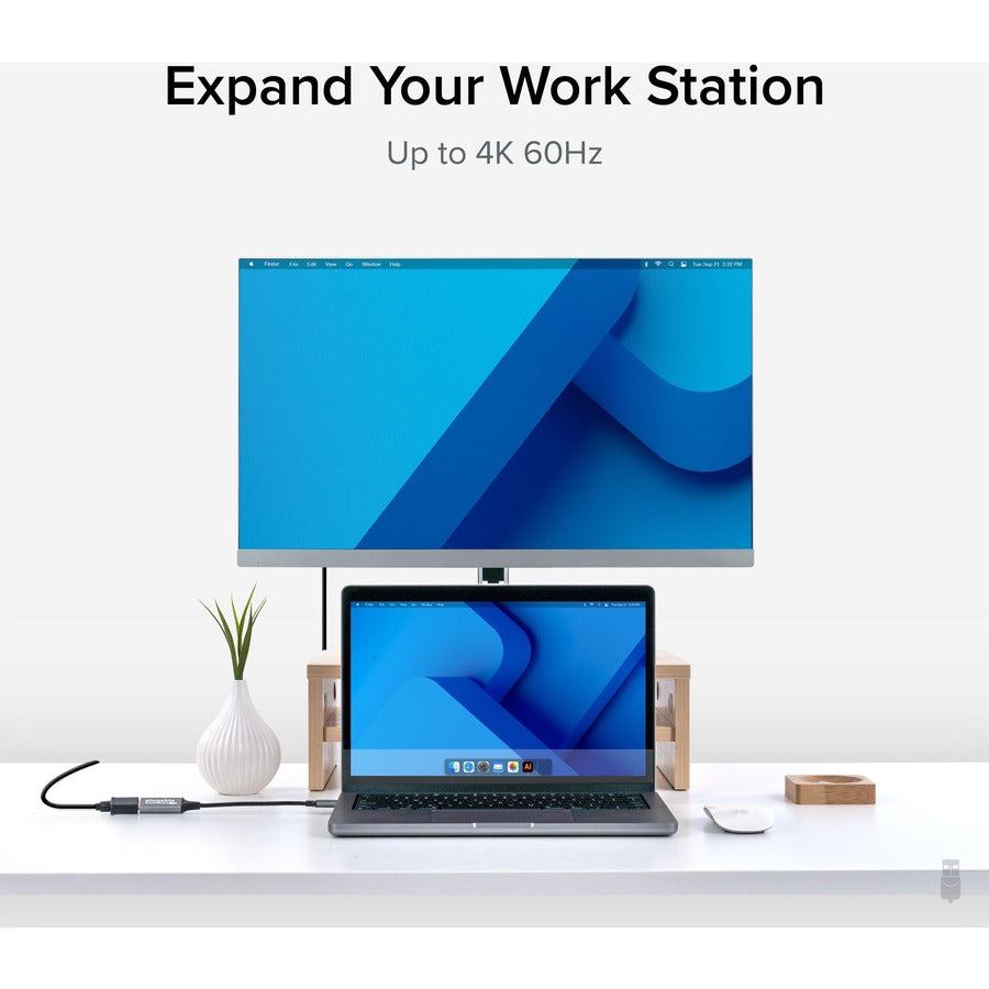 Alternate-Image2 Image for Plugable USB C to HDMI adapter, HDMI 2.0, USB4 / Thunderbolt Adapter for 4K Monitor up to 4K 60Hz