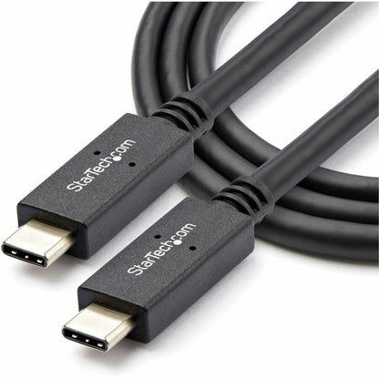 Alternate-Image3 Image for StarTech.com 1m 3 ft USB C Cable with Power Delivery (5A) - M/M - USB 3.1 (10Gbps) - USB-IF Certified - USB Type C Cable - USB 3.2 Gen 2