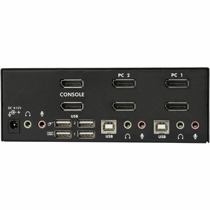 Rear Image for StarTech.com 2 Port DisplayPort Dual-Monitor KVM Switch - DisplayPort KVM - 4K 60 Hz