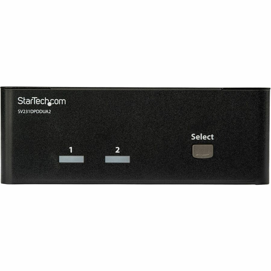 Front Image for StarTech.com 2 Port DisplayPort Dual-Monitor KVM Switch - DisplayPort KVM - 4K 60 Hz