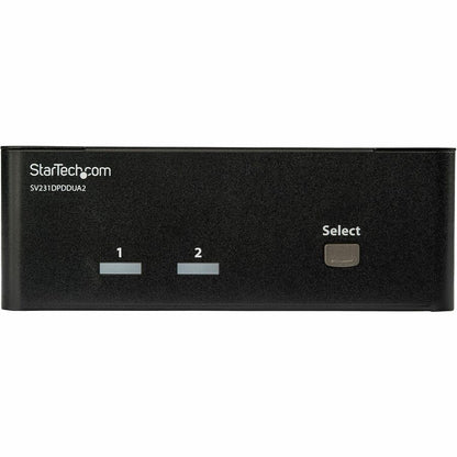 Front Image for StarTech.com 2 Port DisplayPort Dual-Monitor KVM Switch - DisplayPort KVM - 4K 60 Hz