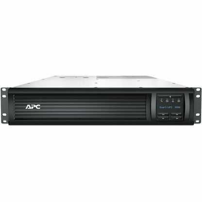 Front Image for APC Smart-UPS, Line Interactive, 3kVA, Rackmount 2U, 120V, 6x NEMA 5-15R+2x NEMA 5-20R outlets, Network Card, AVR, LCD